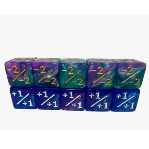 Magic the gathering 10Pcs Counter Game Dice For The Gathering MTG(Cosmic Blue edition)